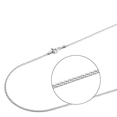 14K Yellow Gold 2.0mm Cuban/Curb Link Chain Necklace- Made in Italy-16-30 (White, 24)