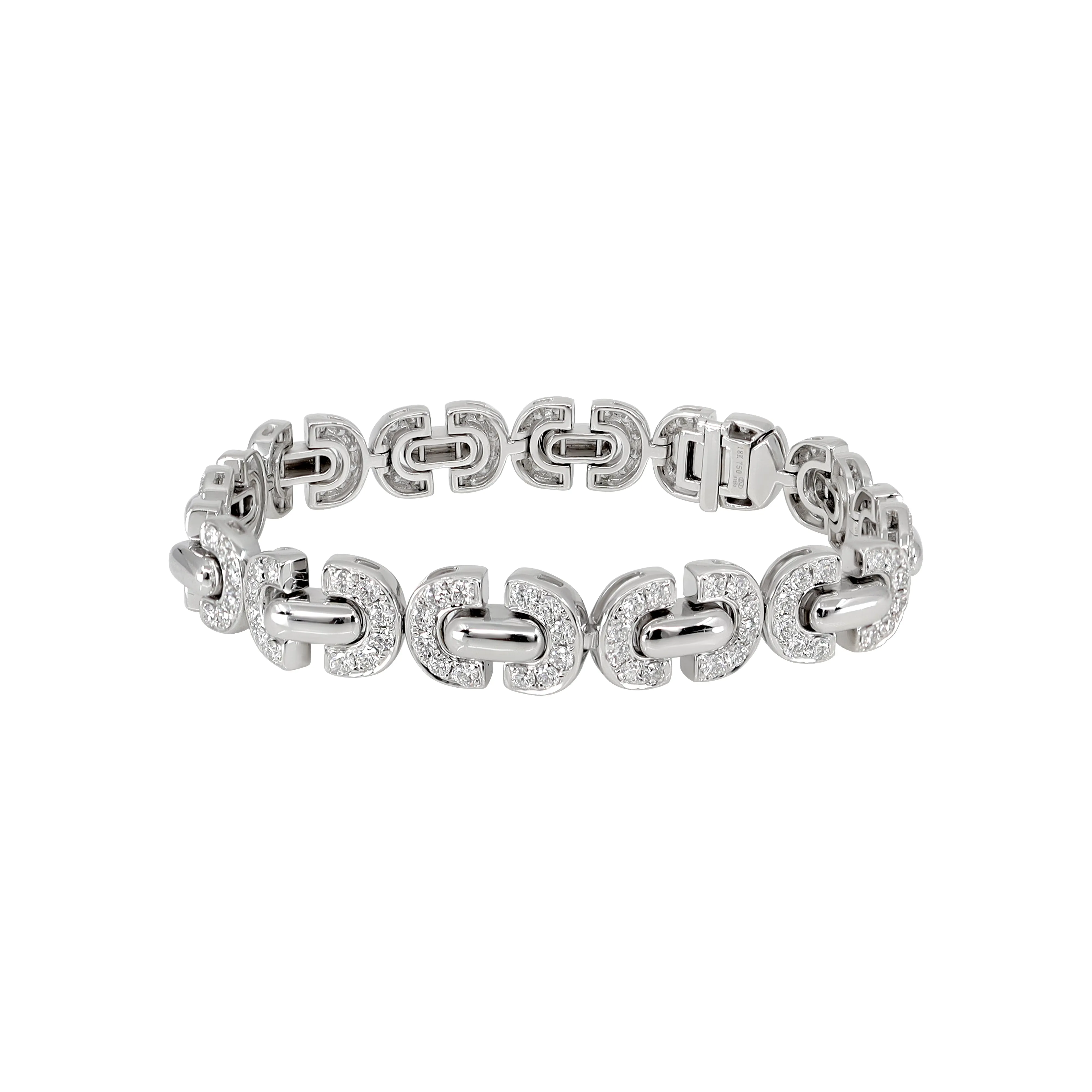 18K White Gold Tdw. 4.87ct Diamond Bracelet - 20738051