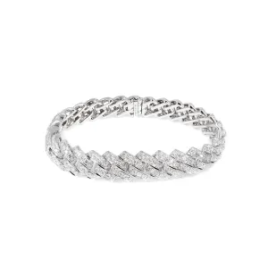 18K White Gold Tdw. 8.60CT Diamond Bracelet - 20729608