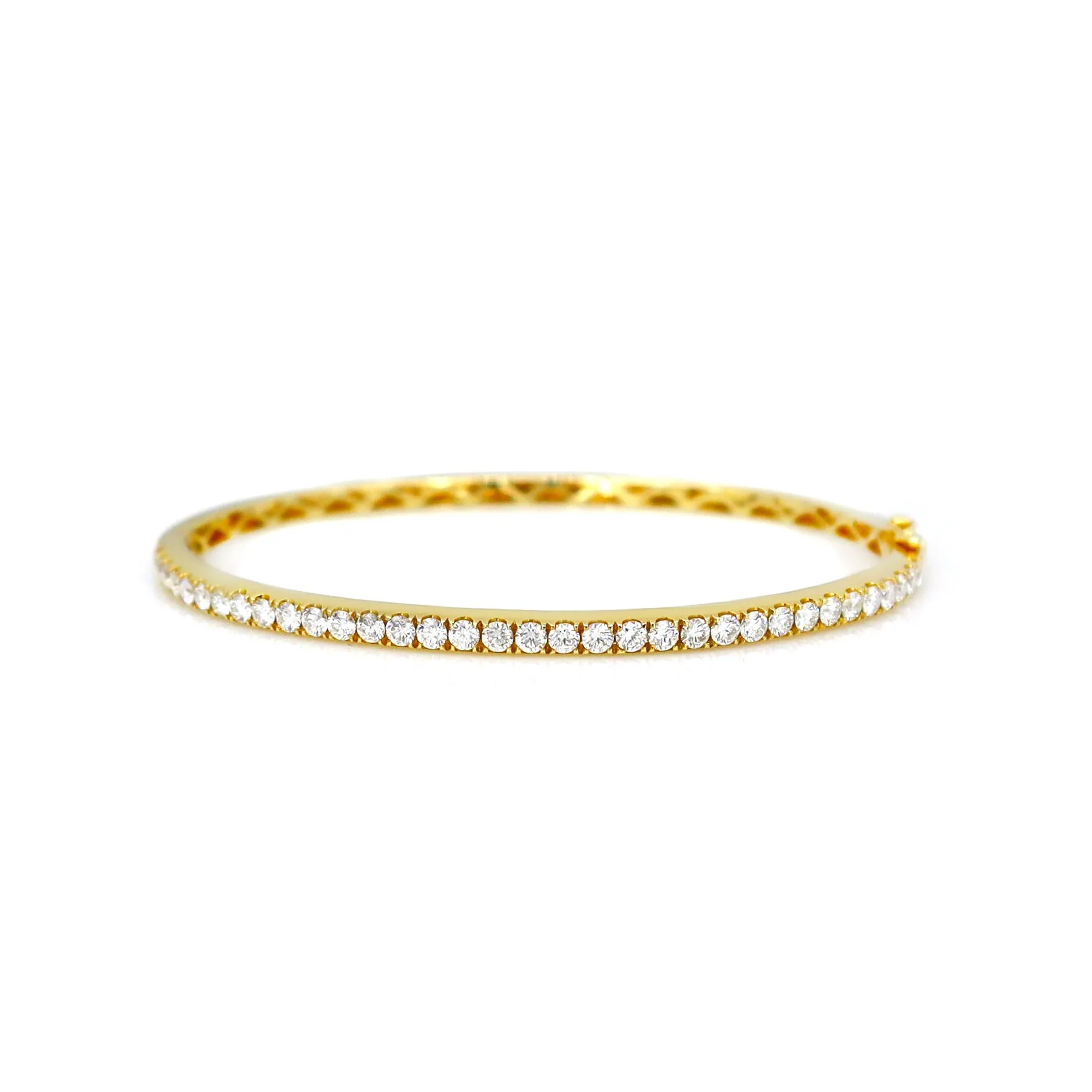 18K Yellow Gold Tdw. 1.73ct Diamond Bangle - 20728960