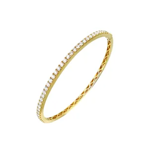 18K Yellow Gold Tdw. 1.73ct Diamond Bangle - 20728960