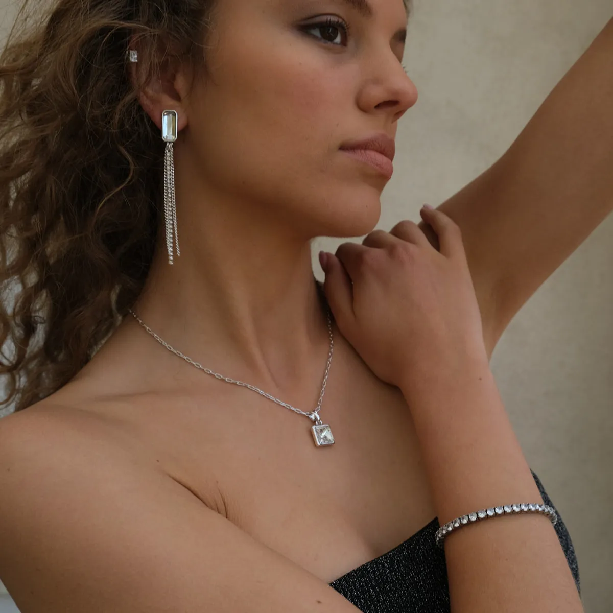 2018-1126 Statements Necklace Silver