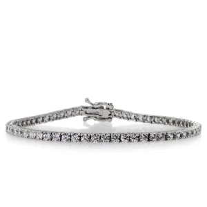 3.05ct eq. Brilliant Round Tennis Bracelet