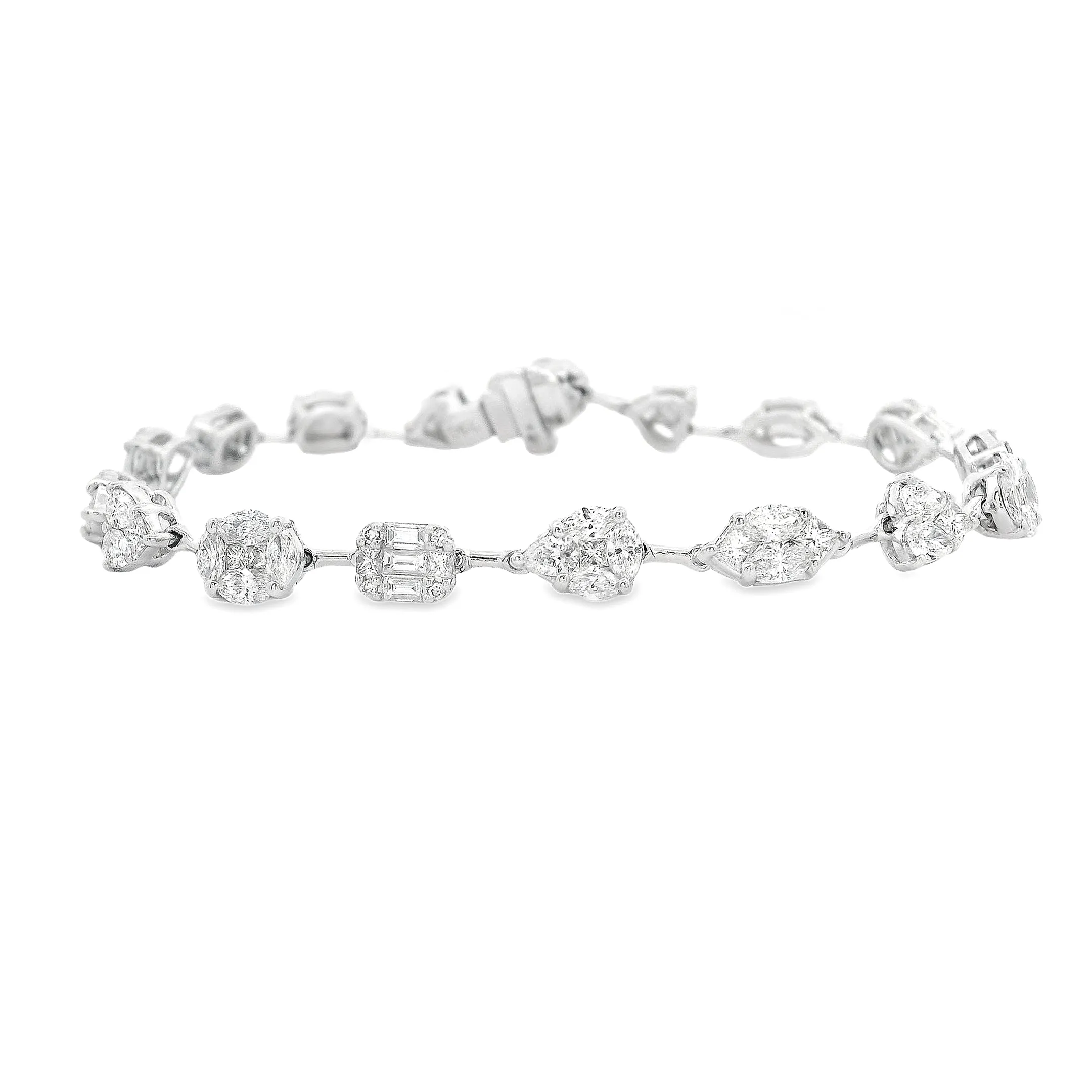 3.82ct 18k White Gold Diamond Bracelet