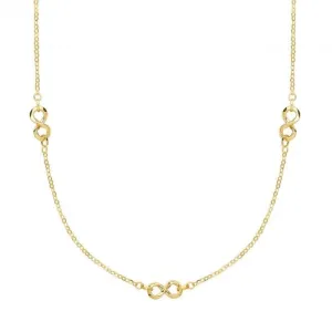 9ct Yellow Gold Infinity Necklet NK403