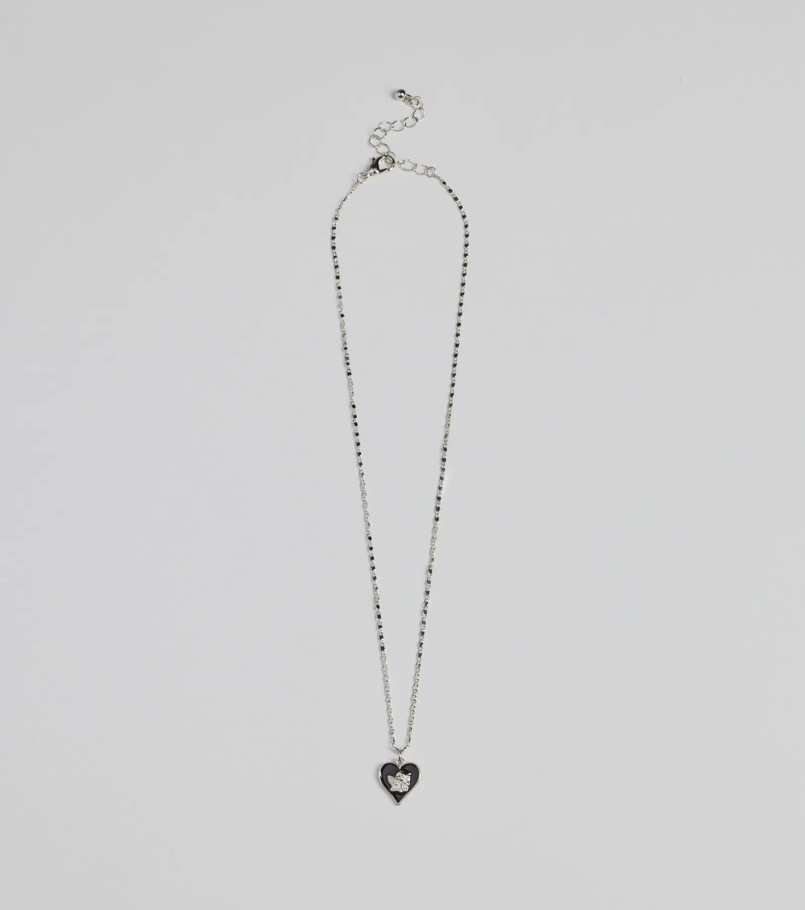 Adorable Vibe Angel Heart Charm Necklace