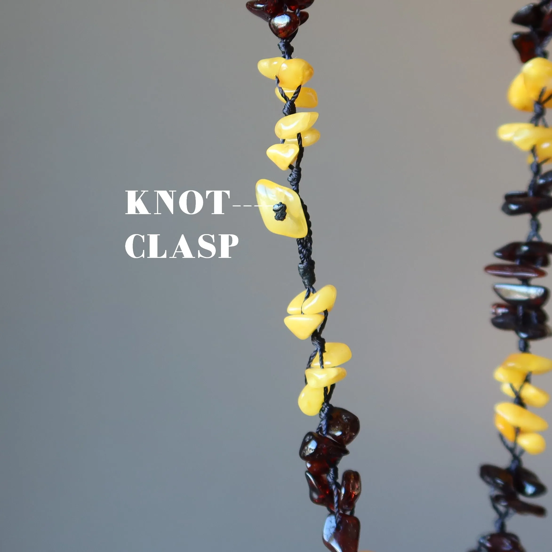 Amber Necklace Beautiful as a Butterfly Baltic Gems Yellow Red