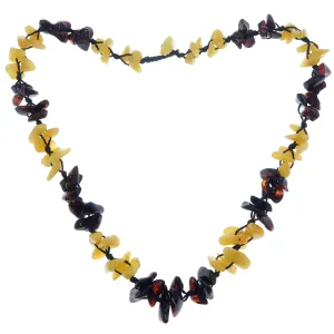 Amber Necklace Beautiful as a Butterfly Baltic Gems Yellow Red