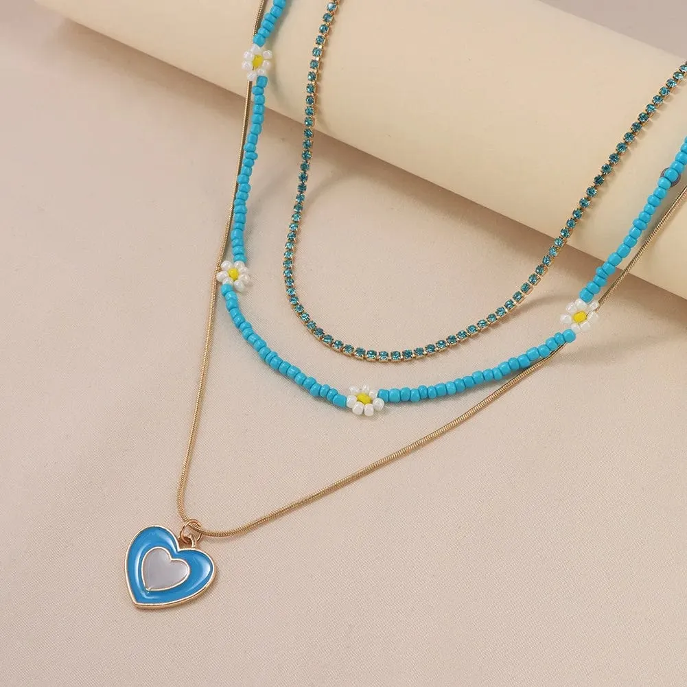 Angie Multilayer Necklace Set