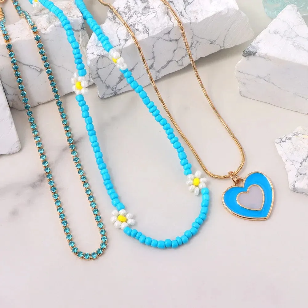 Angie Multilayer Necklace Set