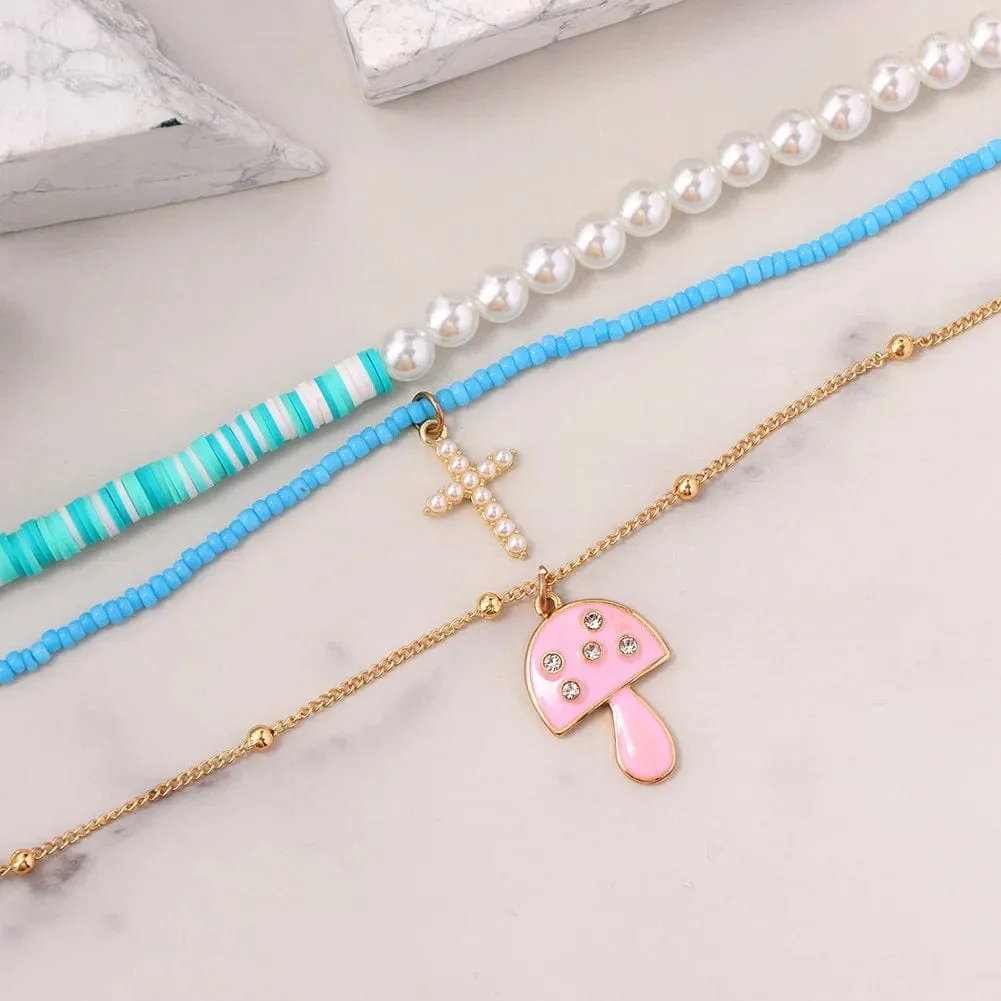 Angie Multilayer Necklace Set