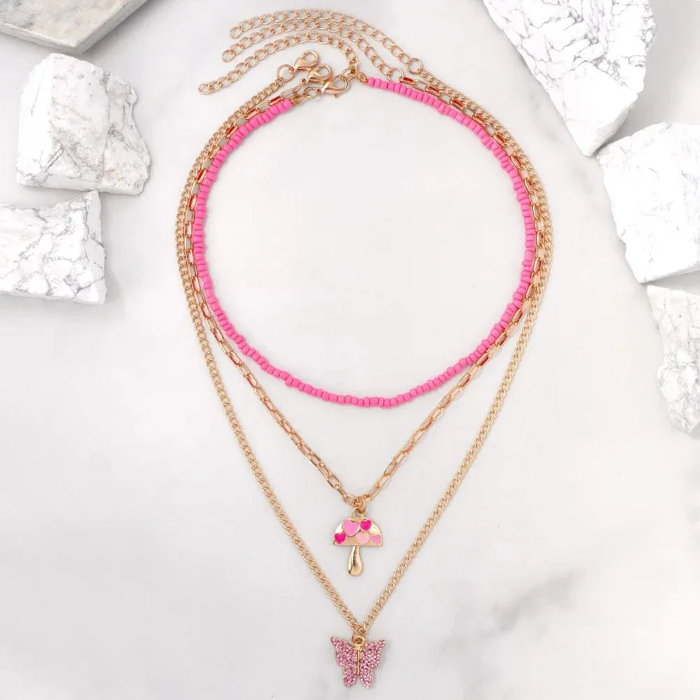 Angie Multilayer Necklace Set