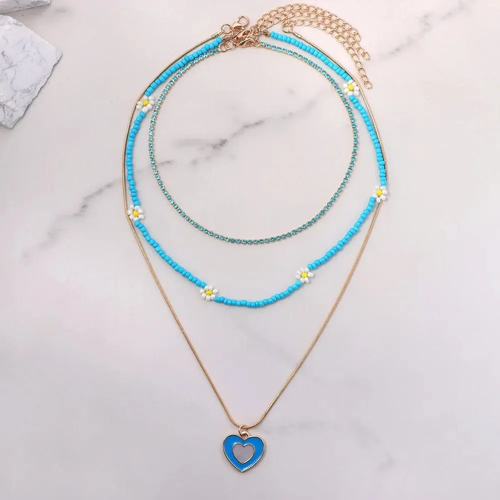 Angie Multilayer Necklace Set