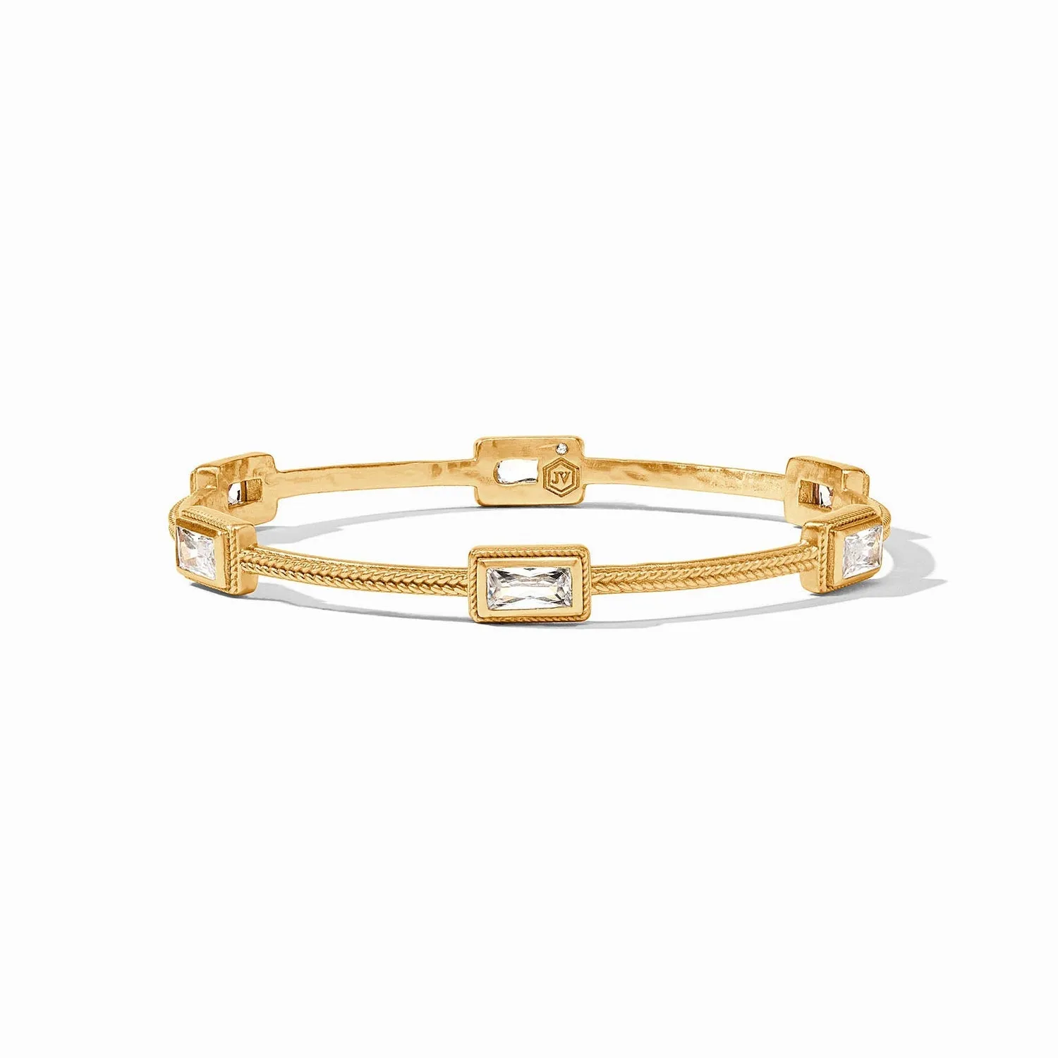 Baguette Bangle - Clear Crystal (Medium)