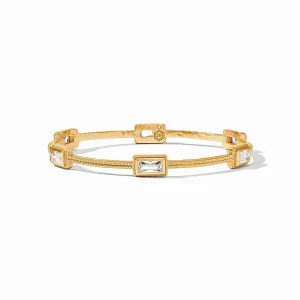 Baguette Bangle - Clear Crystal (Medium)