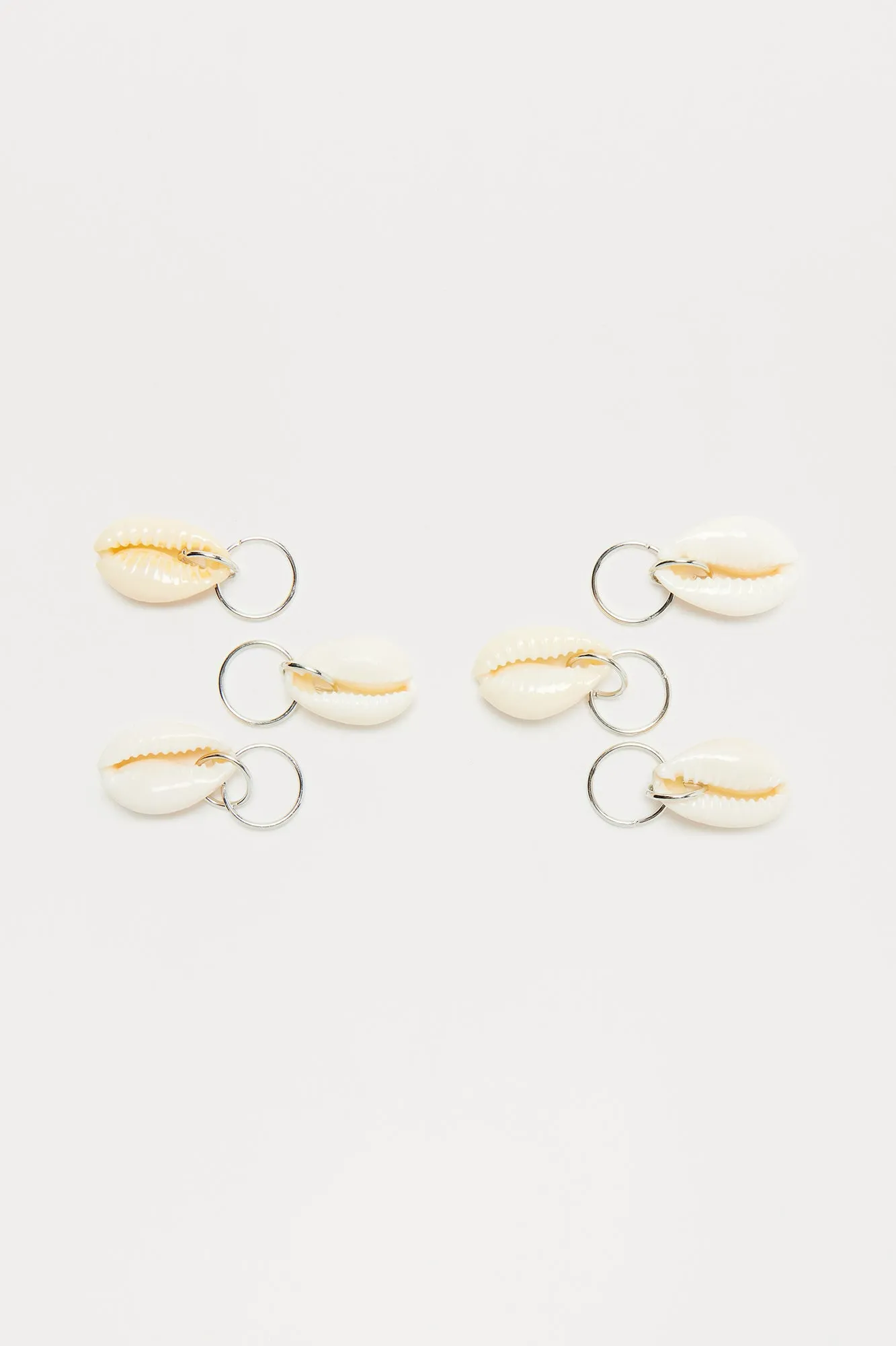 Bahama Beach Babe 6 Piece Hair Ring Set - Ivory