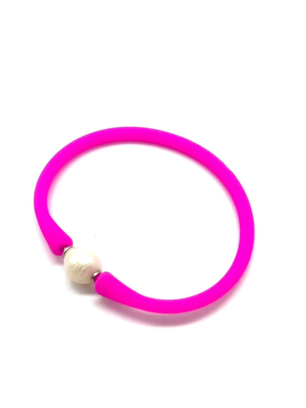 Bali Freshwater Pearl Silicone Bracelets