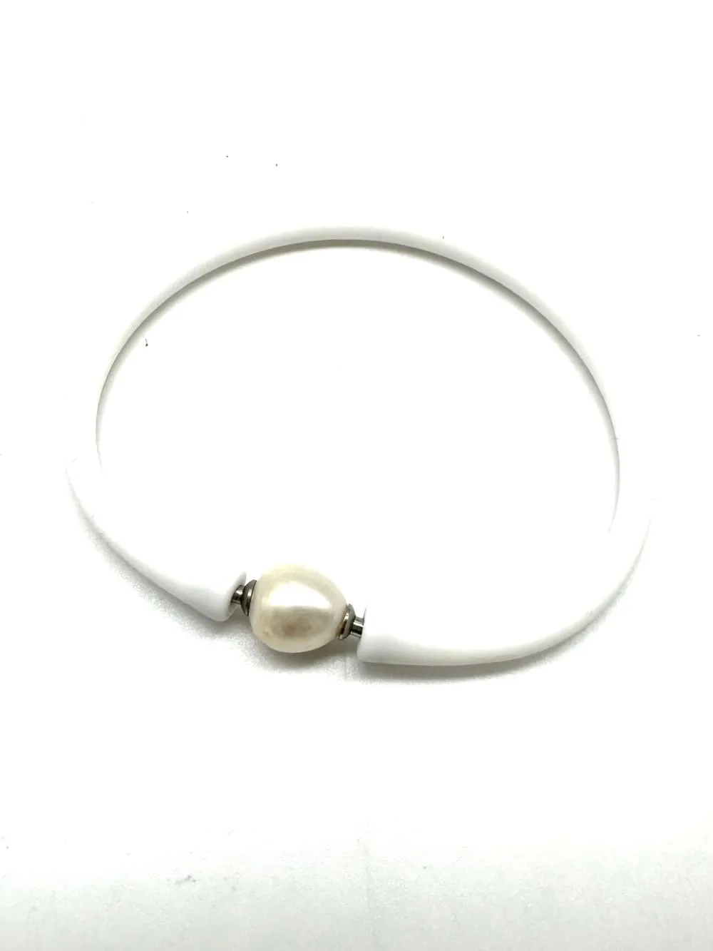 Bali Freshwater Pearl Silicone Bracelets