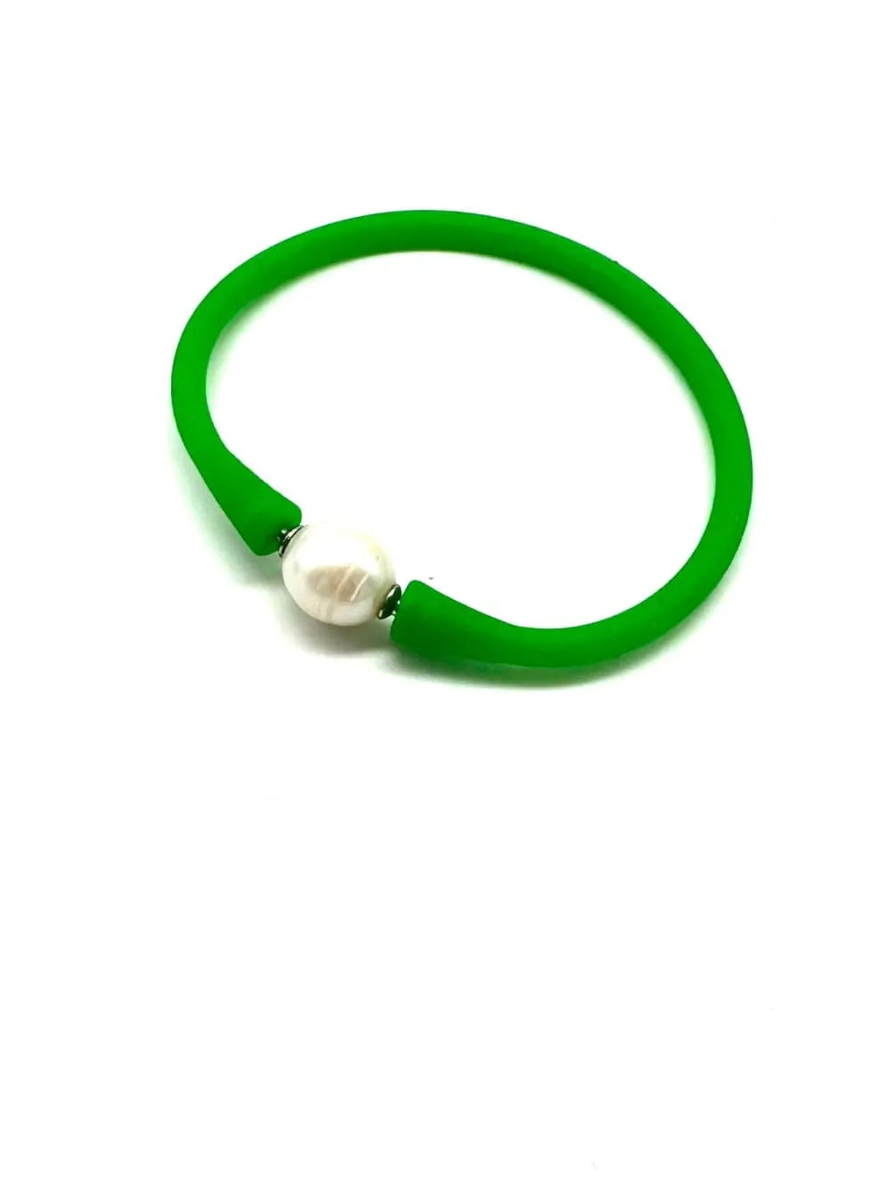 Bali Freshwater Pearl Silicone Bracelets