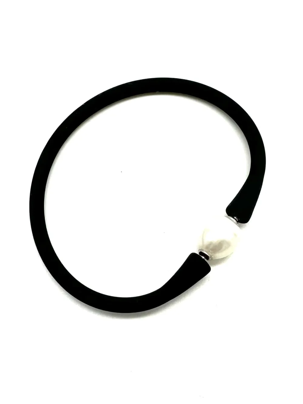 Bali Freshwater Pearl Silicone Bracelets