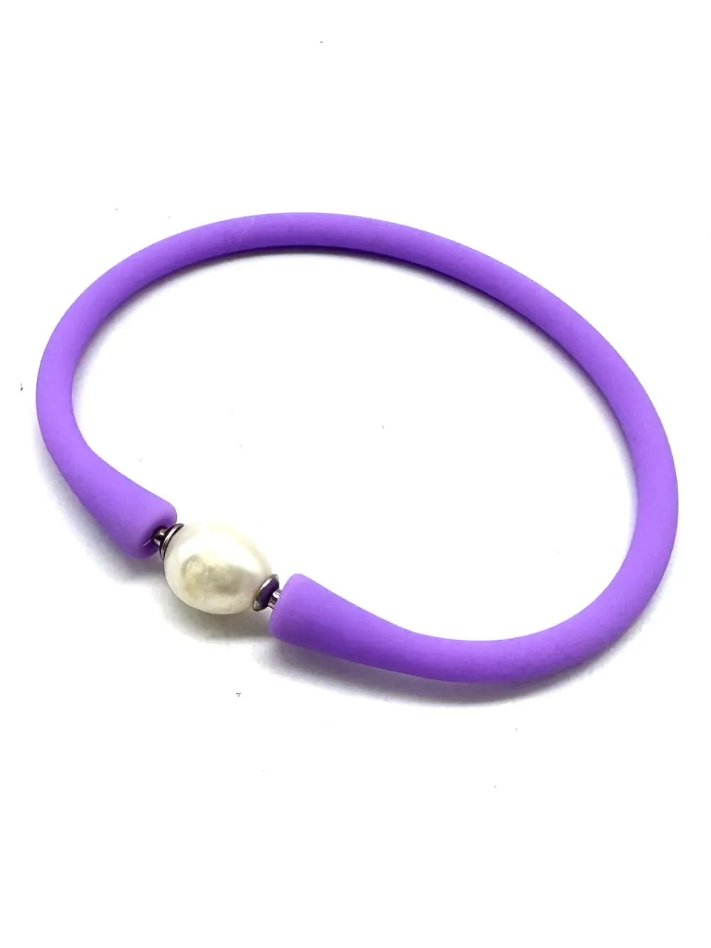 Bali Freshwater Pearl Silicone Bracelets