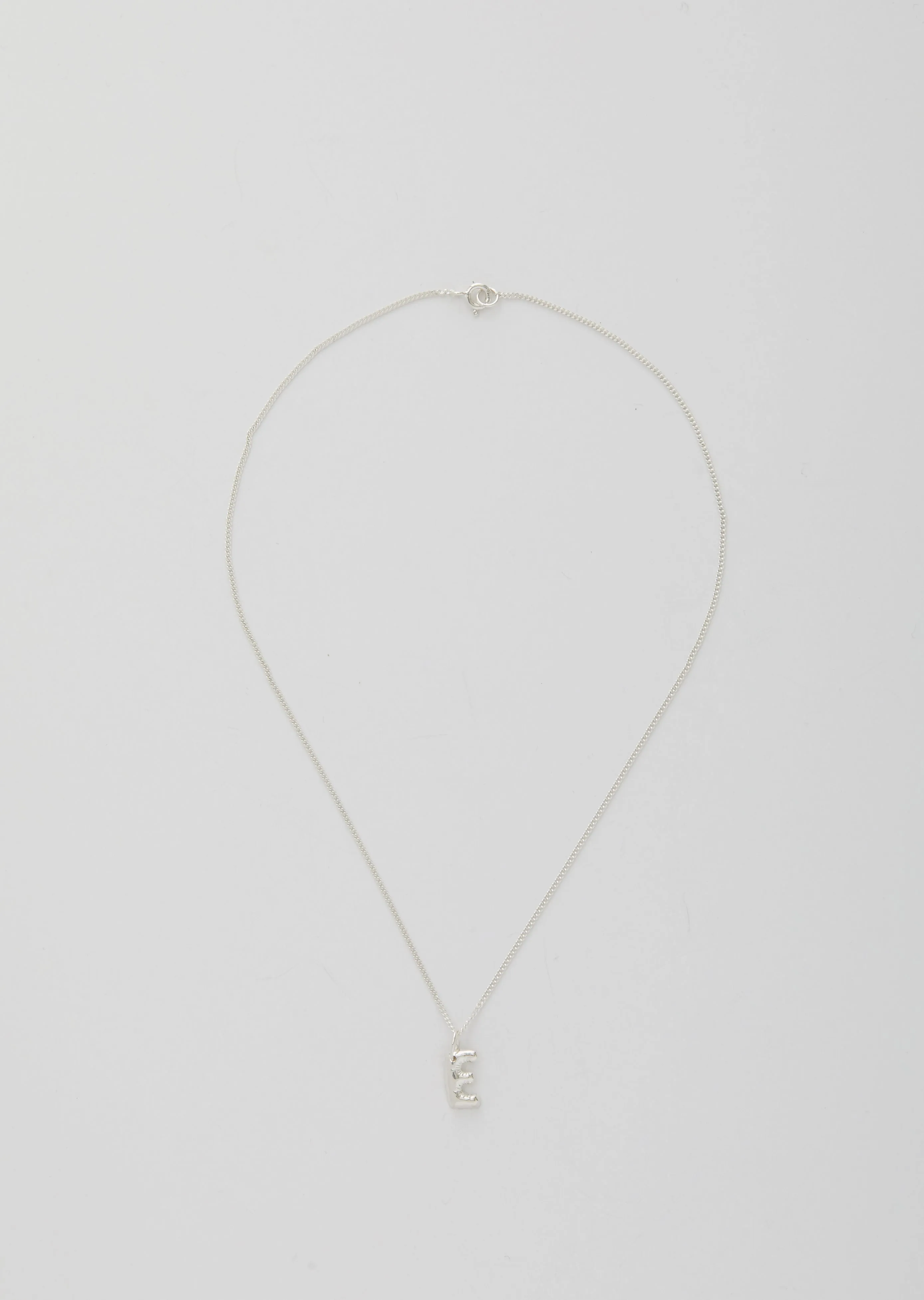 Balloon Letter Necklace - E