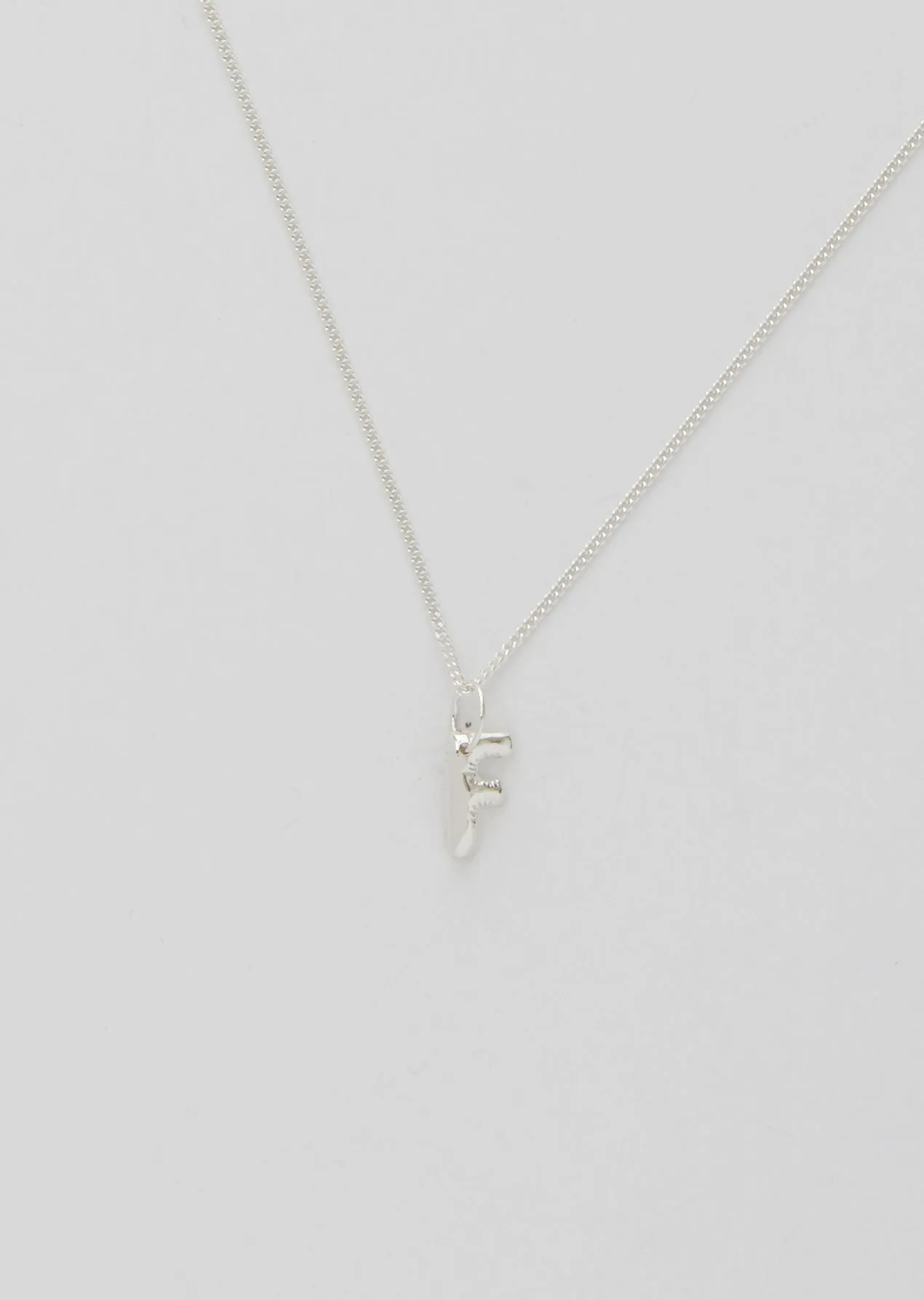 Balloon Letter Necklace - F