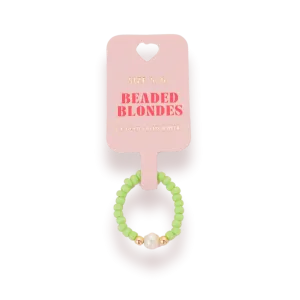 Beaded Blondes ‘Pastel Green Ring’