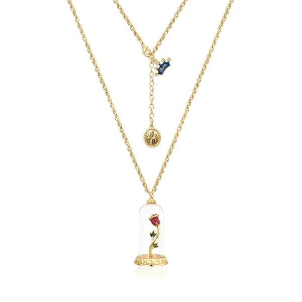 Beauty & The Beast - Enchanted Rose Necklace - 2 colours available