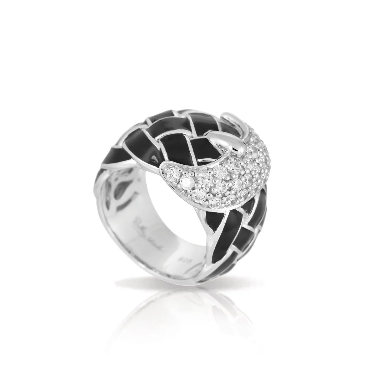 Belle Etoile Treccia Ring Classic Fine Solid Sterling Silver