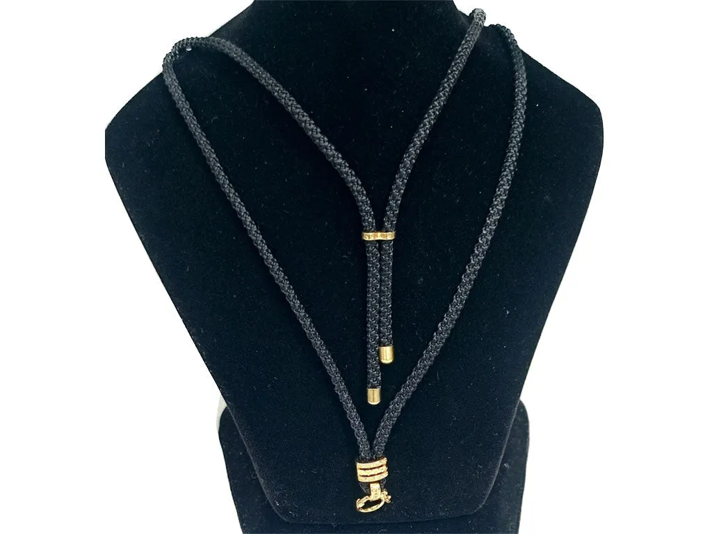 Black & Golden Dual Design 06 Jewelry Making Chain with Charms