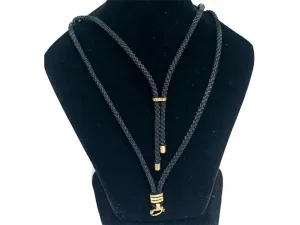 Black & Golden Dual Design 06 Jewelry Making Chain with Charms