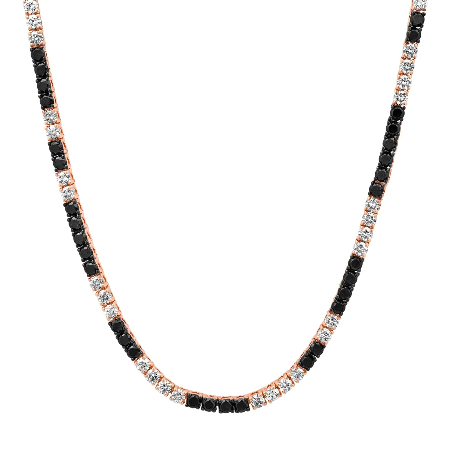 Black & White Diamond Dream Tennis Necklace