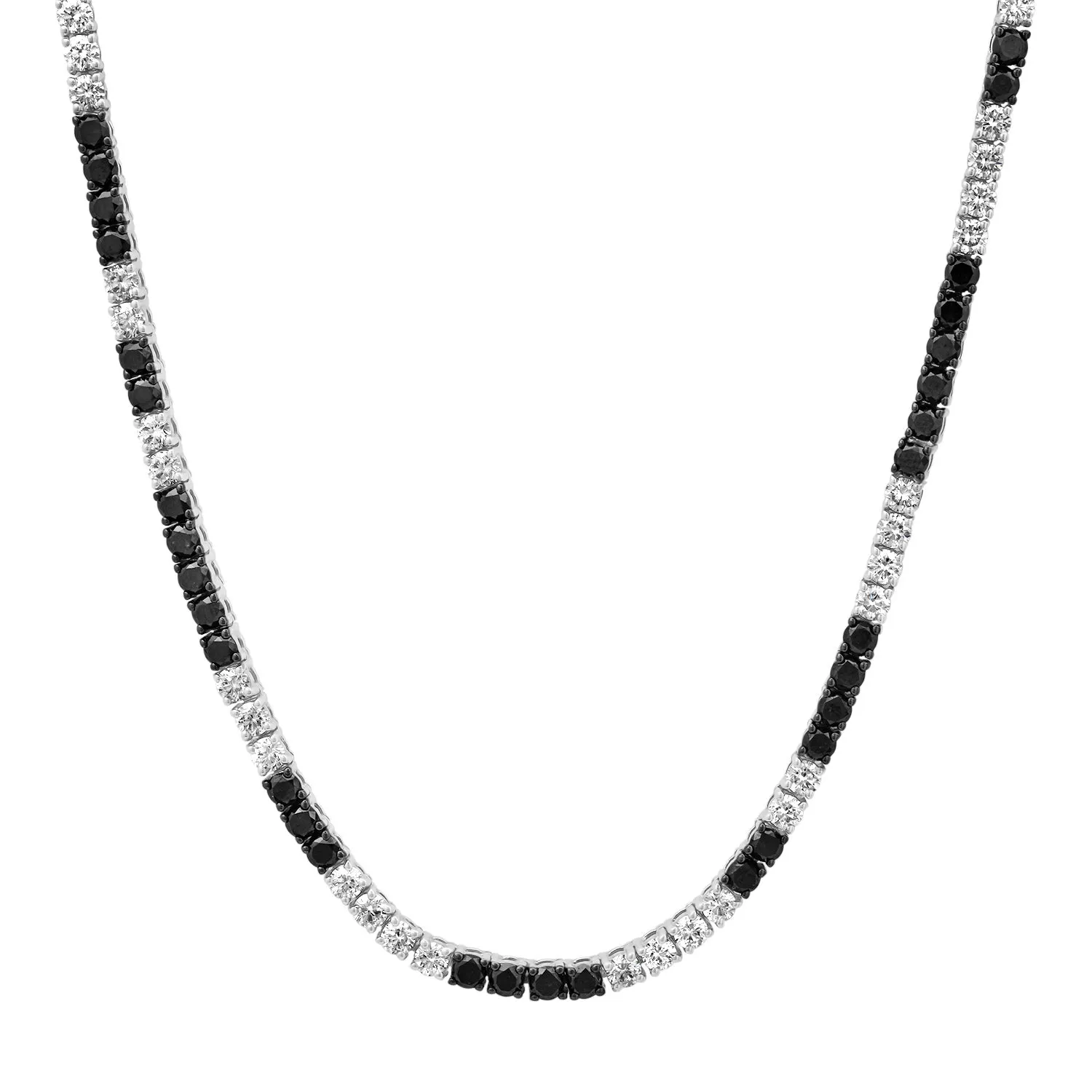 Black & White Diamond Dream Tennis Necklace