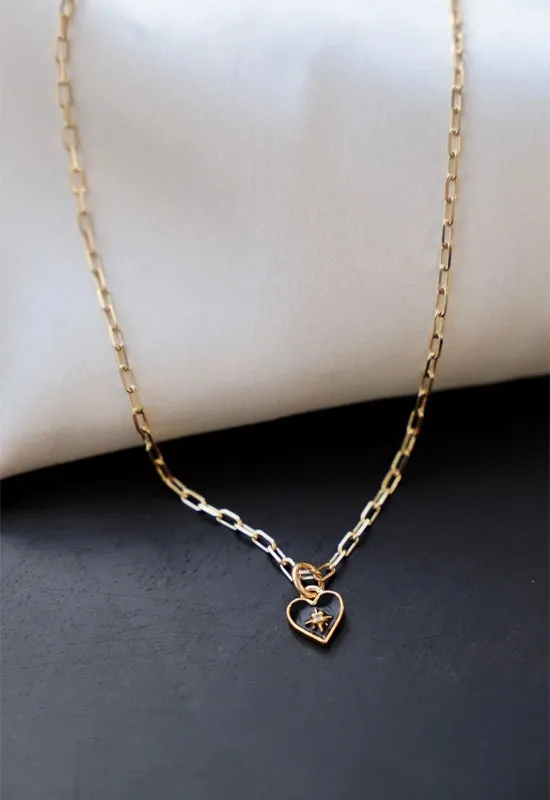 Black Heart Necklace