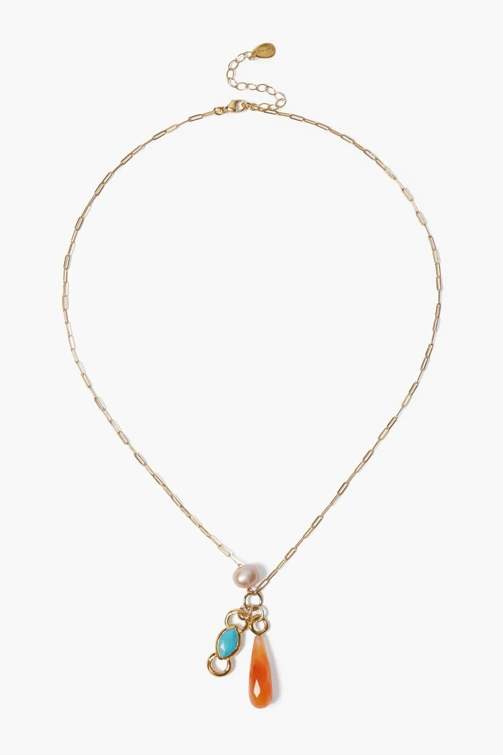 Castillo Charm Necklace in Turquoise Mix