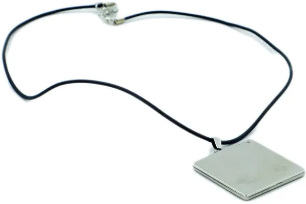Ceramic, Metal, Cord 10" Necklace Blue Eyes