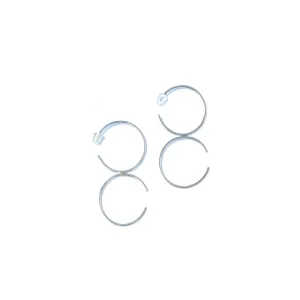 'Circa Earrings' Silver