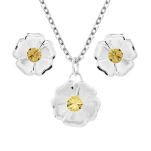 Classic Flowers Jewelry Set By Montana Silversmiths JS5674