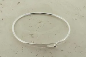 Clean curved hook bangle