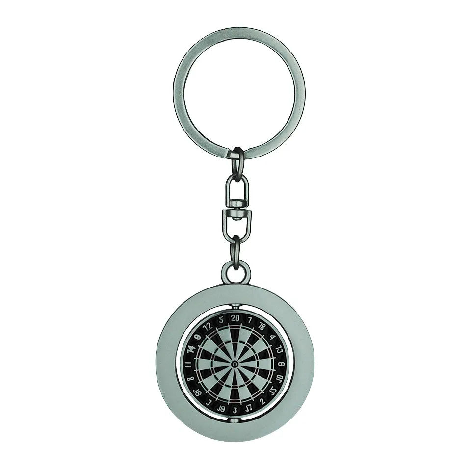 Colonial Spinning Dartboard Key Chain