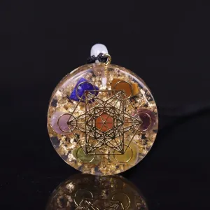 Crystal Stones Chakra Reiki Healing Energy Orgonite Necklace Drop Shipping