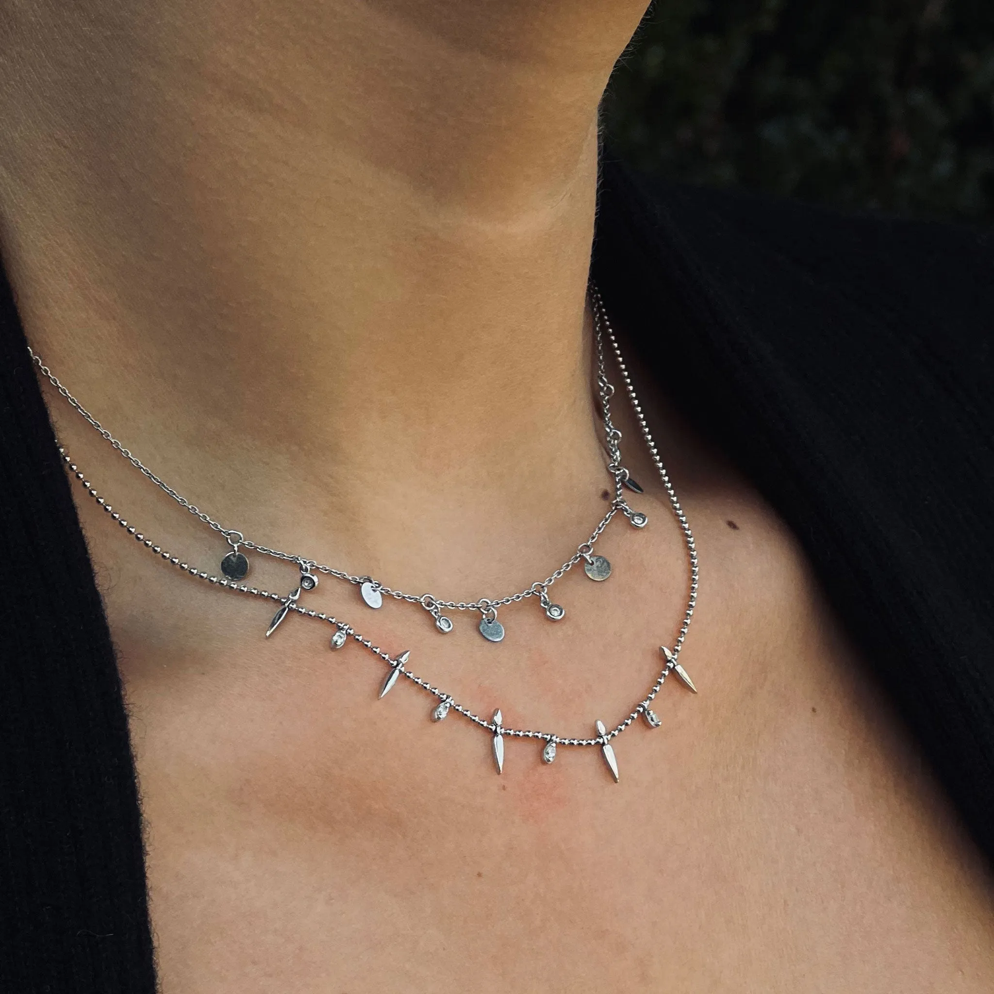 Dagger and Stones Necklace