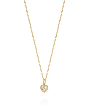 Diamond Heart Stacker Necklace