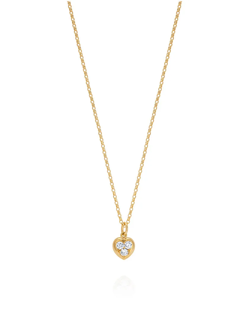 Diamond Heart Stacker Necklace