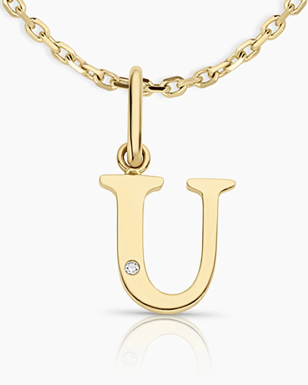 Diamond Vintage Alphabet Necklace