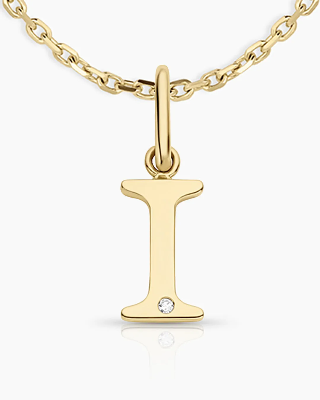 Diamond Vintage Alphabet Necklace
