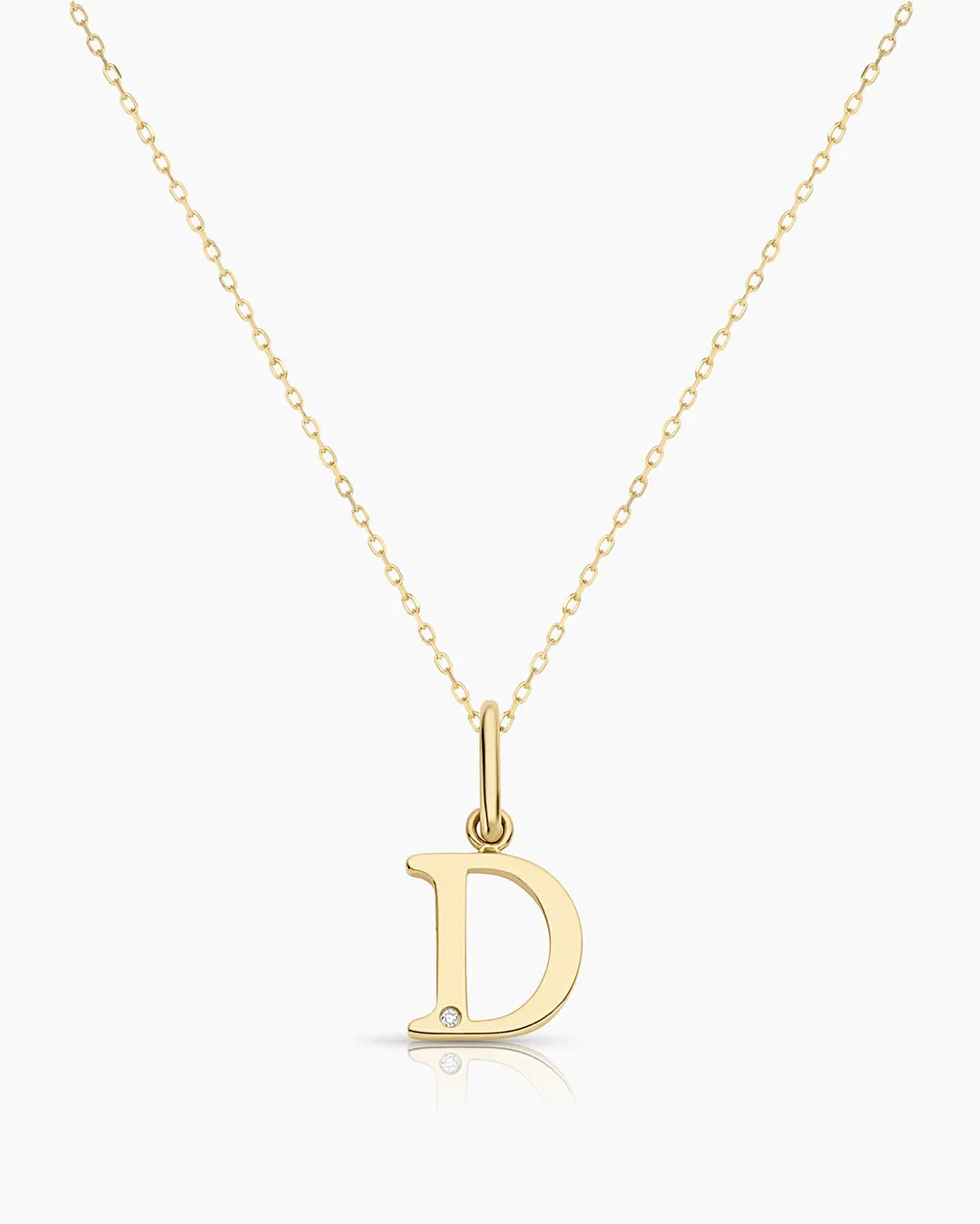 Diamond Vintage Alphabet Necklace