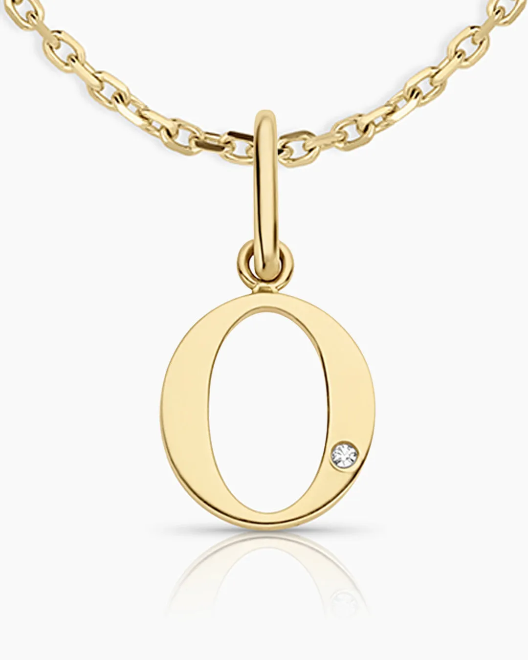 Diamond Vintage Alphabet Necklace