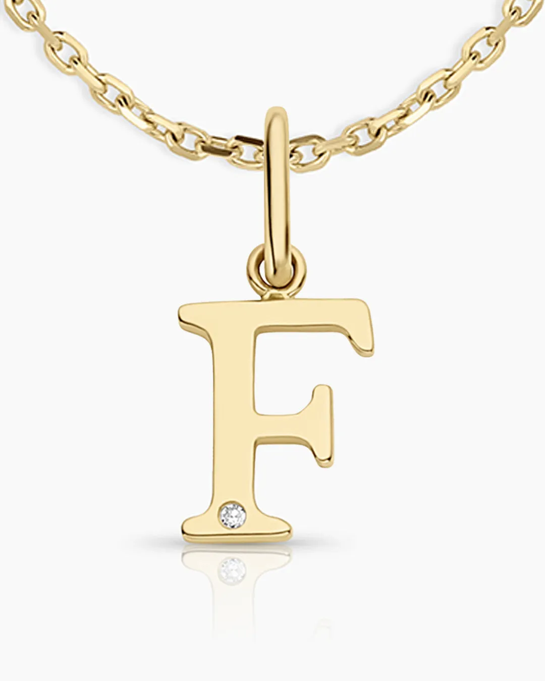 Diamond Vintage Alphabet Necklace